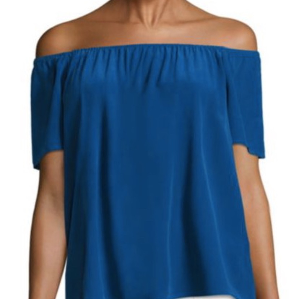 Joie Off-the-shoulder Silk Top